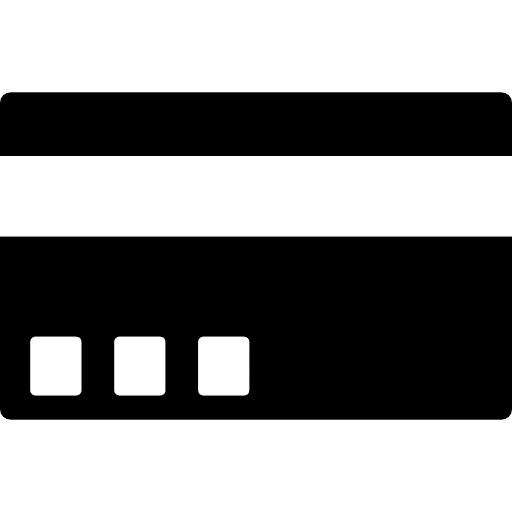 Credit or debit card credit debit card commerce icon