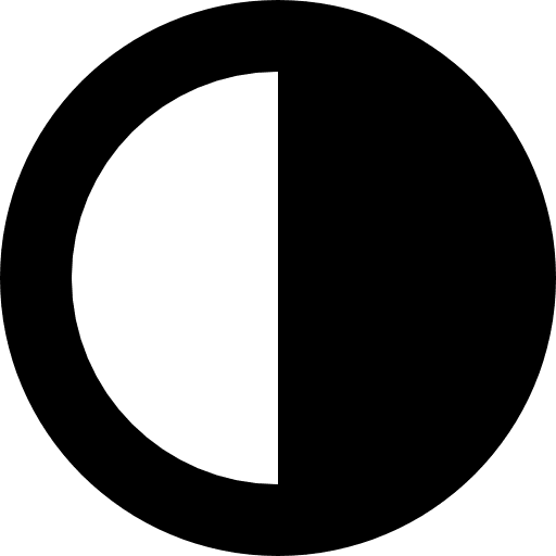 Contrast circular button interface circle contrast icon