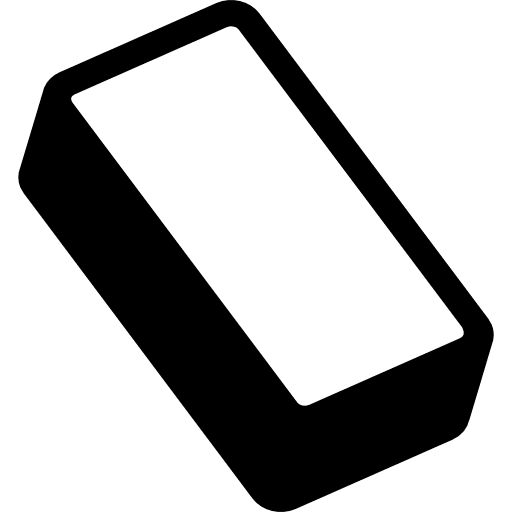 Erase shape eraser tool icon