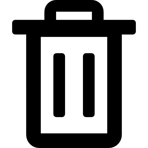 Recycle bin outline outline bin tool icon