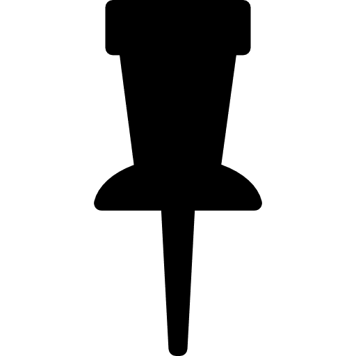 Pin silhouette tool interface filled icon