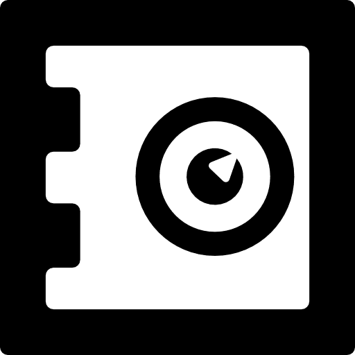 Safe box tool money interface icon