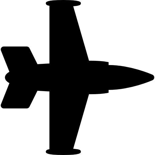 Airplane silhouette air vehicle silhouette icon