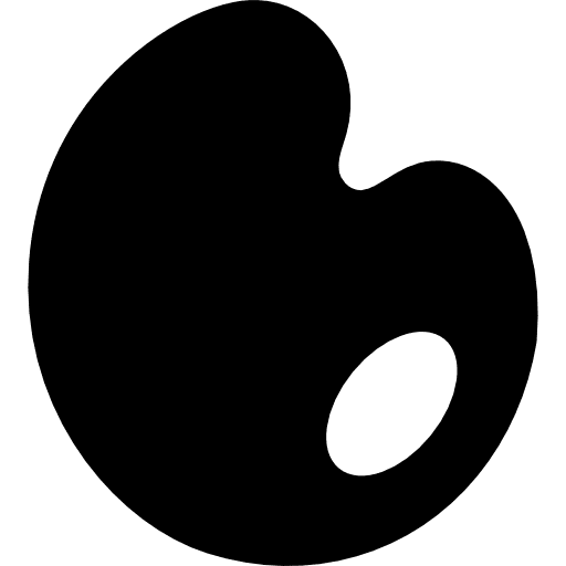 Painting painter palette filled tool painting tool paint icon