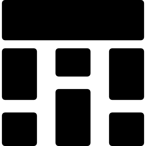 Layout design button structure icon