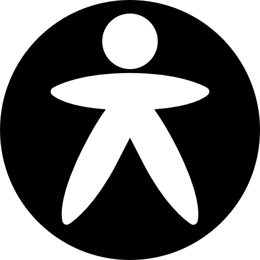 Person in a circle shape man people icon