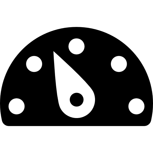 Speedometer level bandwidth speed icon
