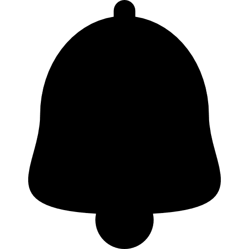Bell silhouette bell silhouette filled icon