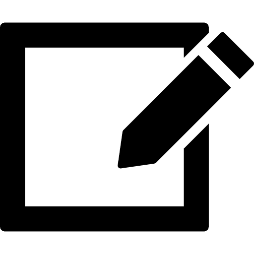 Write a note note edit pencil icon