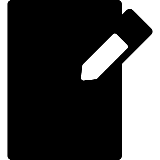 Edit pencil write paper icon