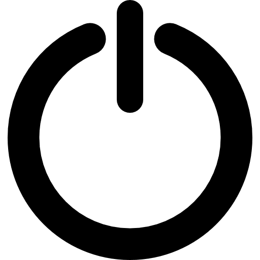 Power button sign power interface icon