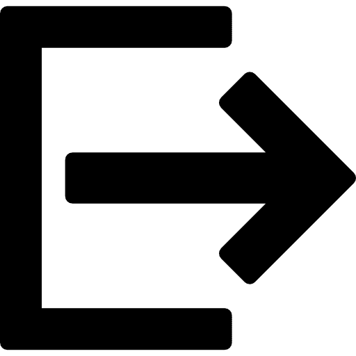 Logout close right logout icon