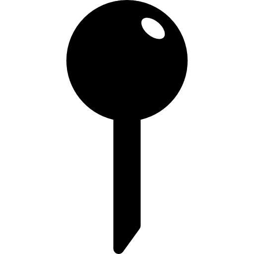 Pin circular silhouette silhouette ball tool icon