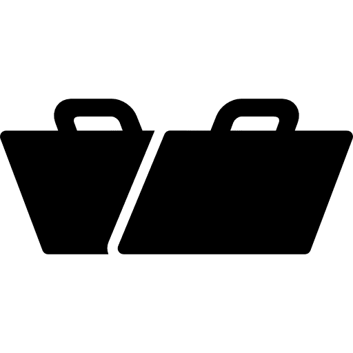 Portfolio filled open folder portfolio interface tool icon