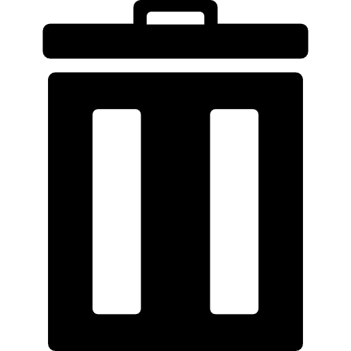 Recycle bin bin covered can icon