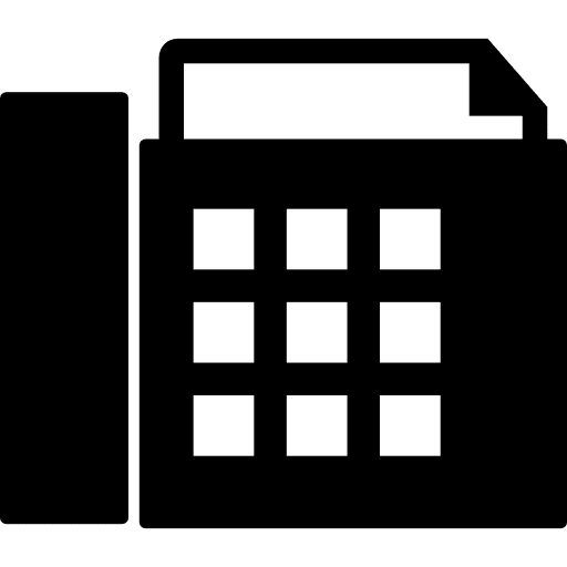 Fax phone filled tools and utensils icon