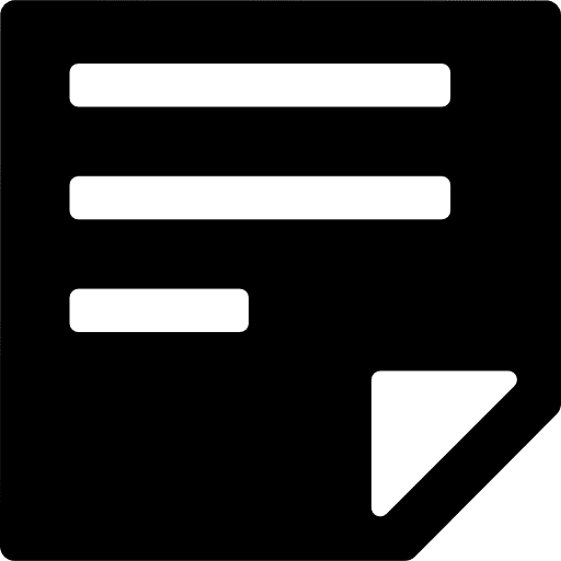 Text file square filled button text interface lines icon