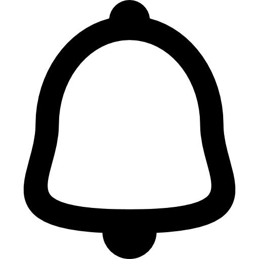 Alarm bell outline outline bell tool icon