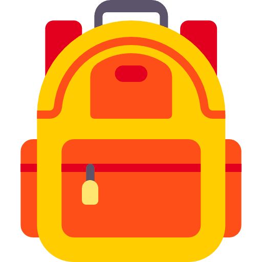 Backpack luggage bags baggage icon