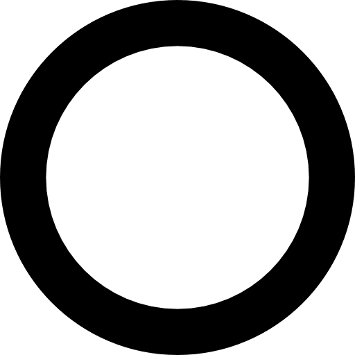 Circle circular outline ring icon