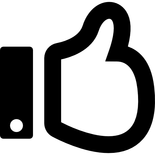 Like sign hand social icon