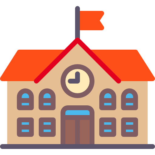 School manchester city kindergarten campus icon