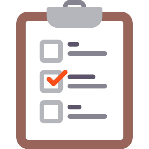 Test education document multiple choice icon