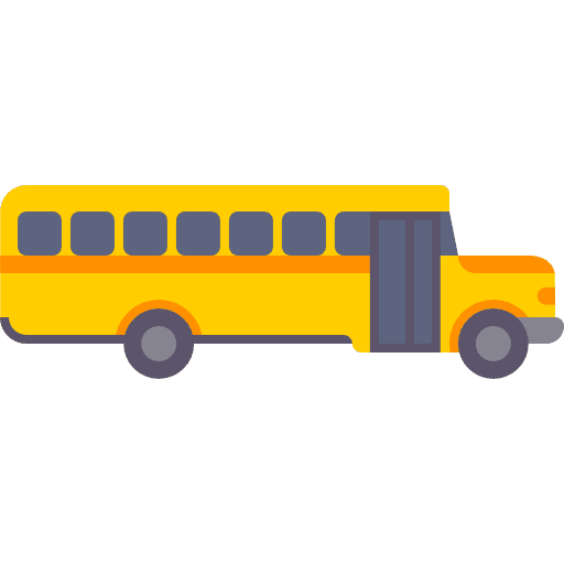 School bus public transport transport transportation icon School bus public transport transport transportation icon
