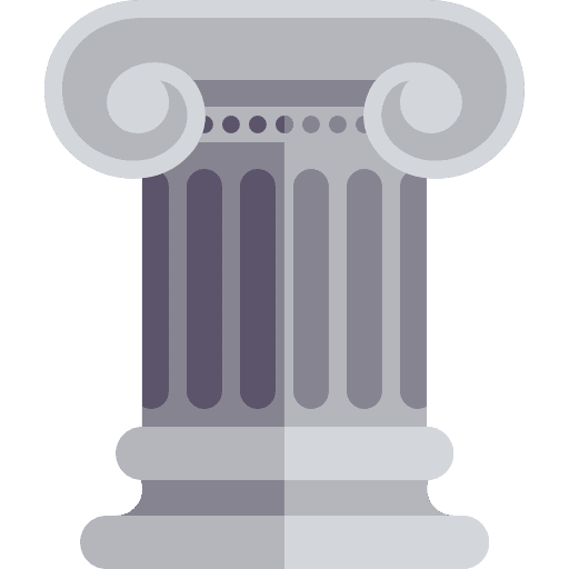 Column antique decoration adornment icon Column antique decoration adornment icon