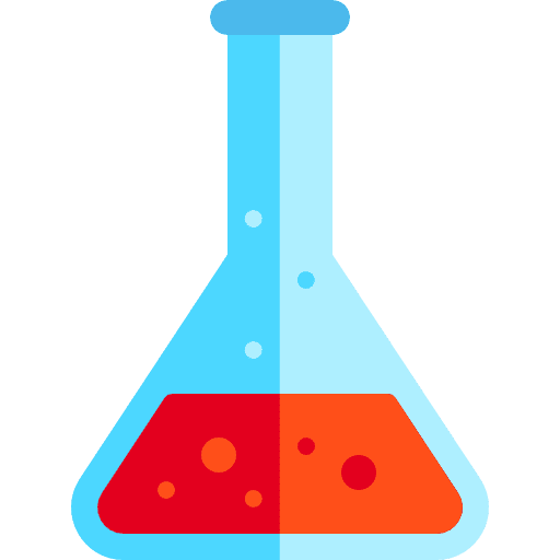 Flask chemical test tube science icon Flask chemical test tube science icon
