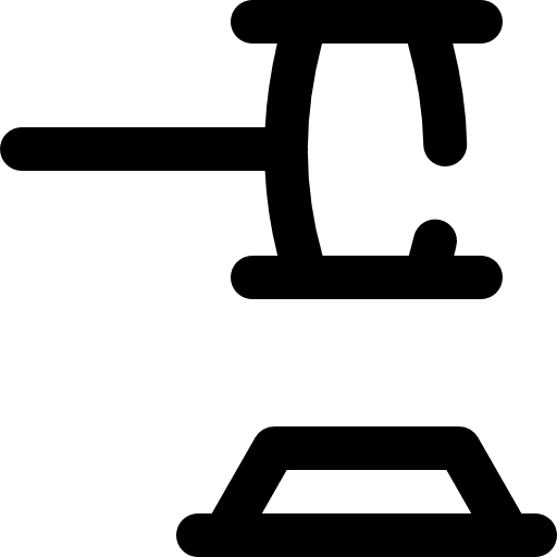 Auction law hammer verdict icon