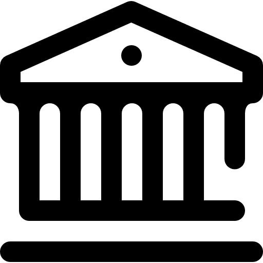 Bank business and finance banking bank icon