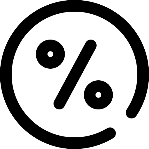 Percentage signs sales ui icon