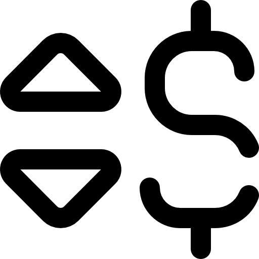 Fluctuation currency economy fluctuation icon