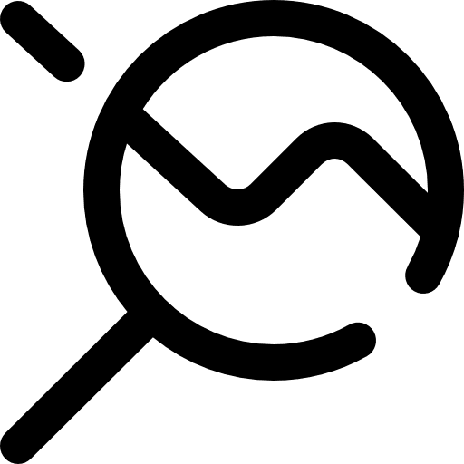 Loss graph analytics diagram icon