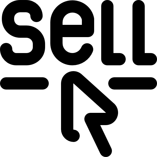 Sell shop commerce and shopping ecommerce icon