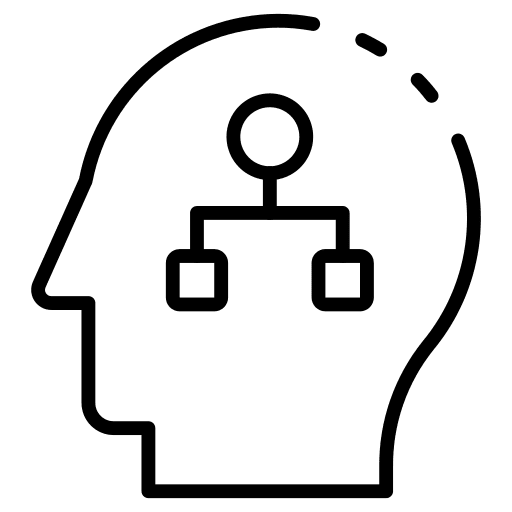 Algorithm seo and web mind programming language icon