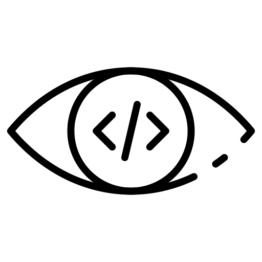 Eye eye seo and web visibility icon