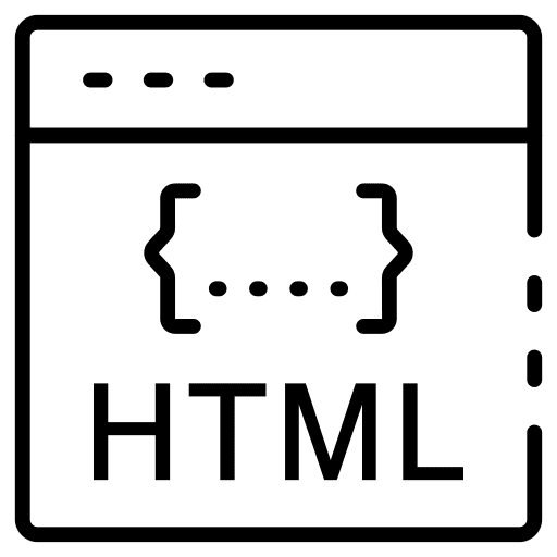 Web browser seo and web coding html icon Web browser seo and web coding html icon