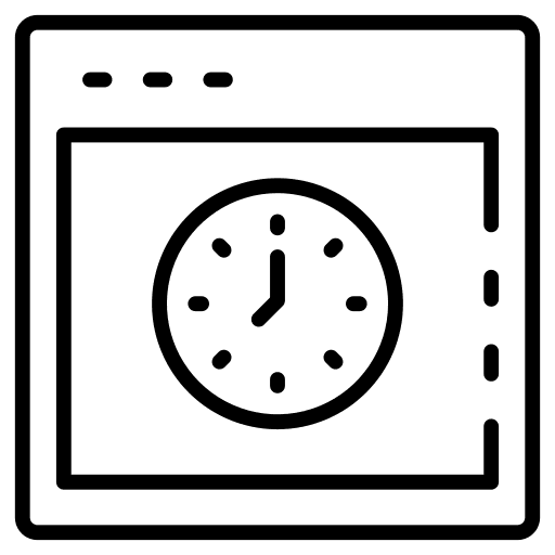 Web browser web browser browser time and date icon Web browser web browser browser time and date icon