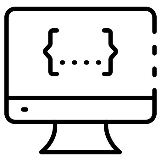 Monitor screen programming seo and web monitor screen icon Monitor screen programming seo and web monitor screen icon