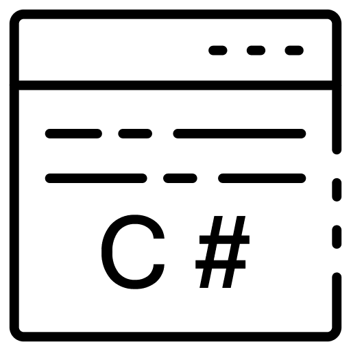 Web browser c sharp coding seo and web icon Web browser c sharp coding seo and web icon