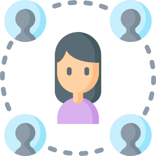 Mediator networking mediator caucasian icon Mediator networking mediator caucasian icon