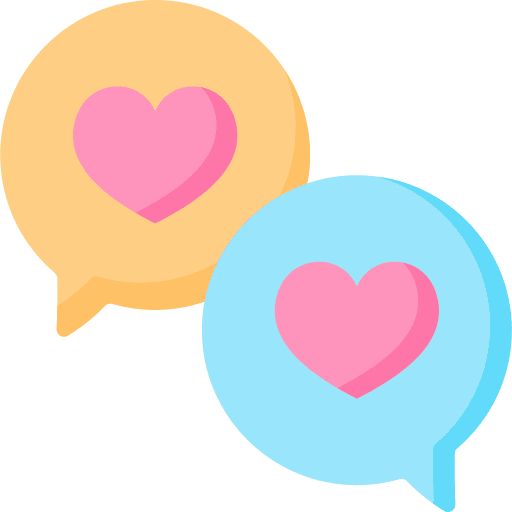 Talk communications love talk icon Talk communications love talk icon