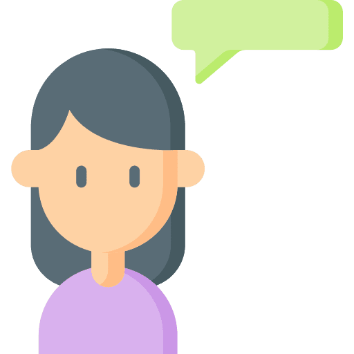 Talk girl talk woman icon