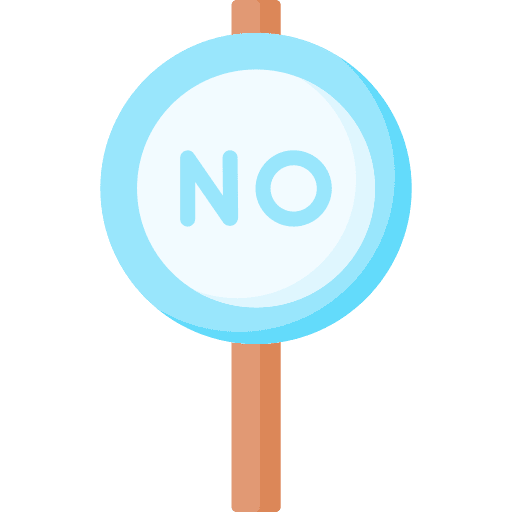 Disagree signaling signboard disagree icon Disagree signaling signboard disagree icon