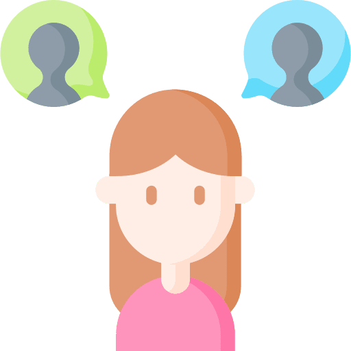 Discussion conversation debate brown hair icon Discussion conversation debate brown hair icon