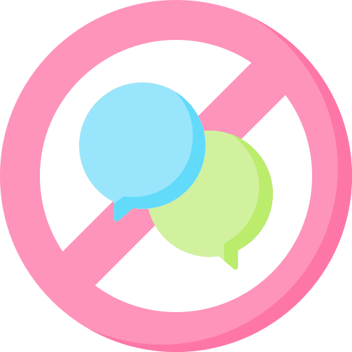 No speak no speak speech bubble not allowed icon No speak no speak speech bubble not allowed icon