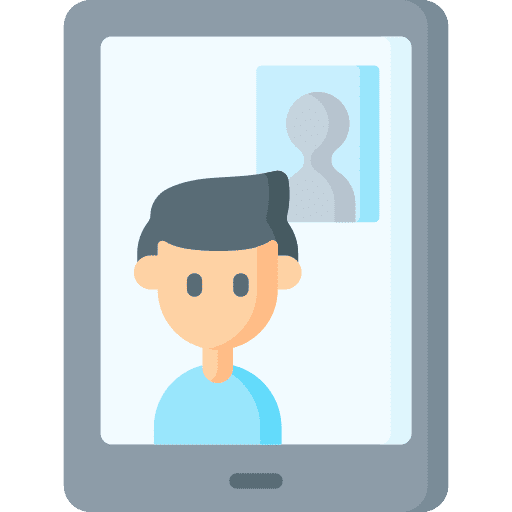 Video call user online communication video call icon Video call user online communication video call icon