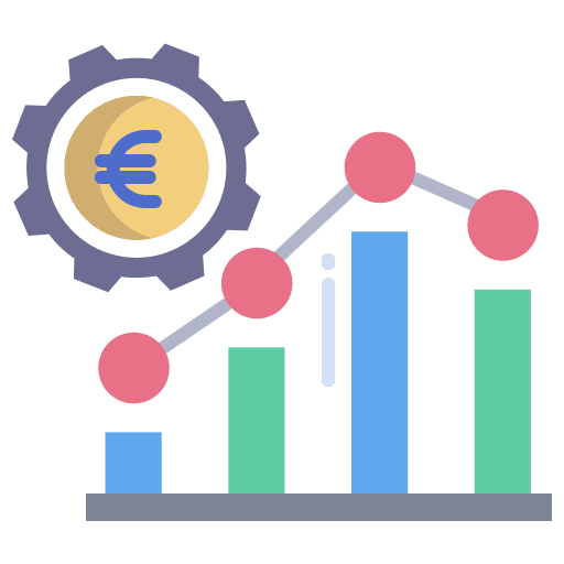 Analysis settings line chart slider icon